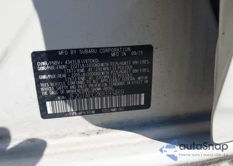 2019 Subaru Crosstrek 2.0I Premium from USA, damaged, VIN JF2GTAEC2KH393469